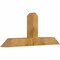 Ekena Millwork Portland Rough Sawn Timber Gable Bracket, Western Red Cedar, 60"W x 25"H x 6"D x 6"F, 10/12 Pitch GBW060X25X0606POR00RWR - alternate 2
